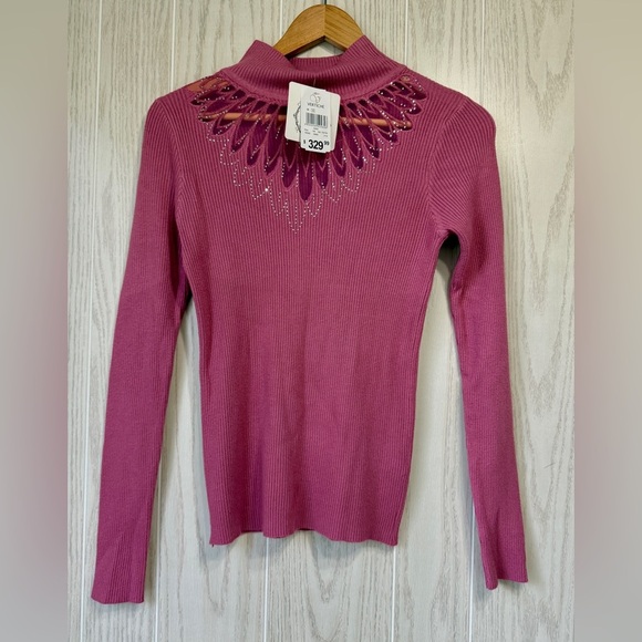 Miss Cocoa Blush Sweater Top Size L NWT - Picture 1 of 4